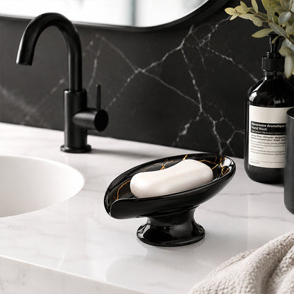 ⏳Limited-time 50% off⏰Ceramic Self-Draining Leaf Soap Dish🧼
