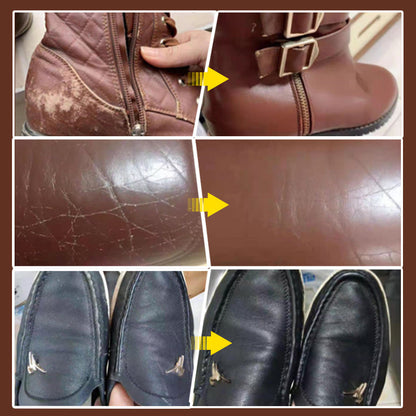 🥿🛋️ Traitement soin cuir tout-en-un | Recolore et répare les rayures, usage adapté aux meubles, voitures et accessoires en cuir ✅