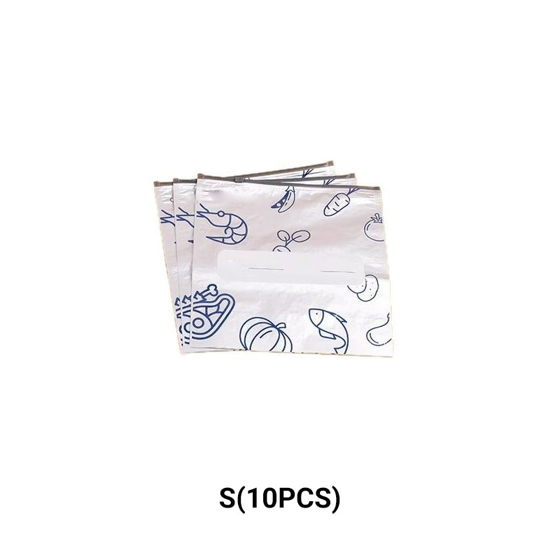 10 Pcs Reusable Aluminum Foil Sealable Storage Bags