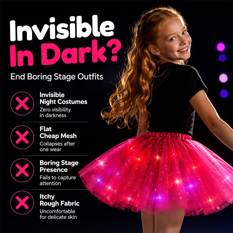 🎁 50% OFF NOW! ✨ LED Sequin Tutu – Light Up the Party, Star Mesh Magic 💃