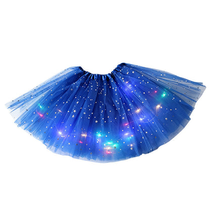 🎁 50% OFF NOW! ✨ LED Sequin Tutu – Light Up the Party, Star Mesh Magic 💃