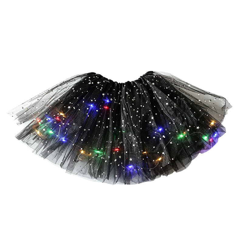 🎁 50% OFF NOW! ✨ LED Sequin Tutu – Light Up the Party, Star Mesh Magic 💃