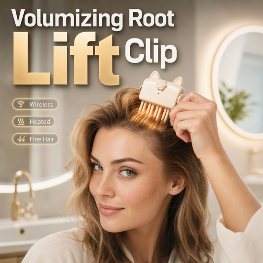 💎📢📢 50% OFF !! ⏰💨💇 Wireless Heated Volumizing Root Lift Clip, Portable Travel Hair Styling Tool for Flat Fine Hair
