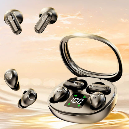 Dual-Pair Wireless Bluetooth Headset with LED Charging Case