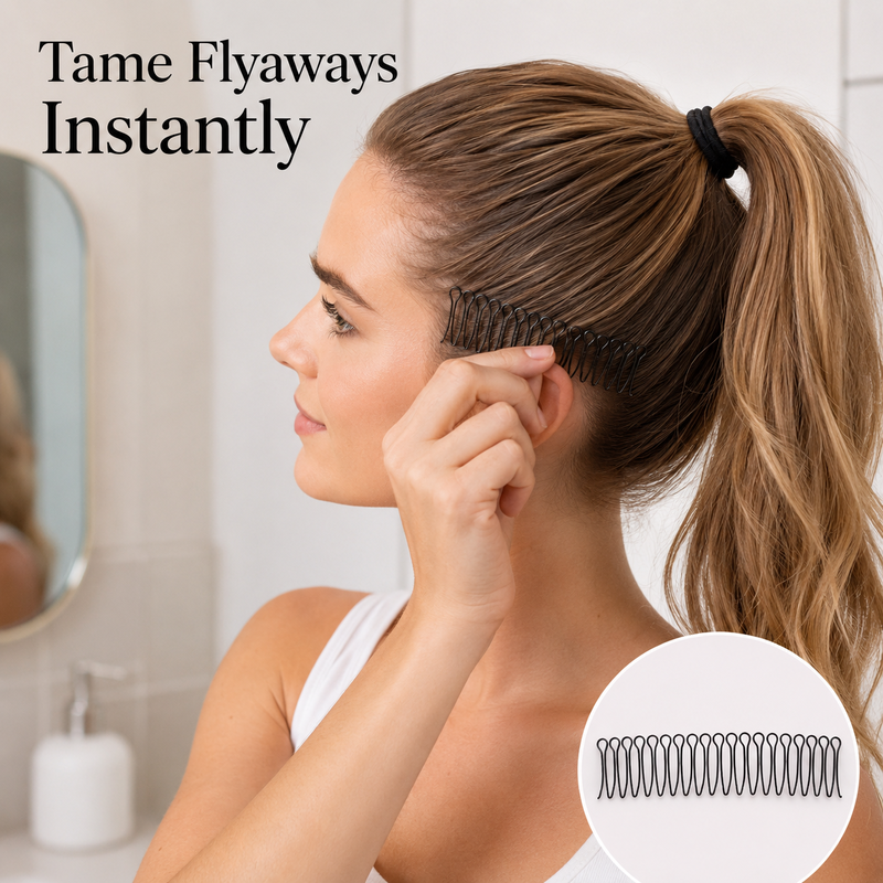 🥳2026 HOT SALE🥳💞50K+ SOLD!💇‍♀️✨ Flexible Invisible Hair Comb—invisible, flexible, and non-slip—instantly creates a perfectly secure hold! 🌟