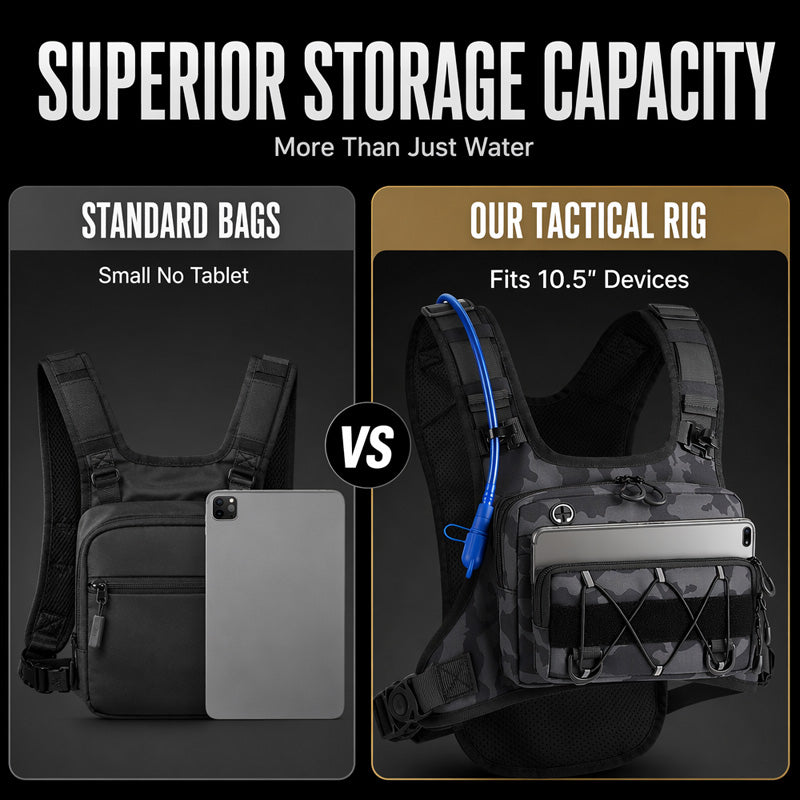 Chest Bag Hydration Ready Cycling Vest Pack for Men