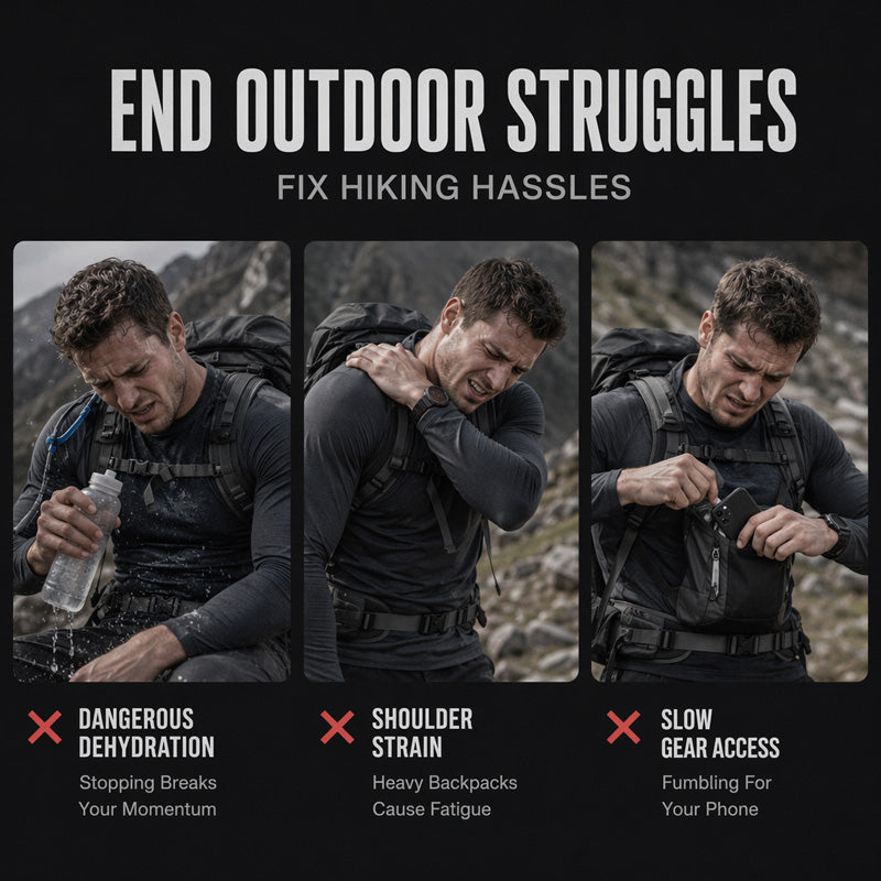 Chest Bag Hydration Ready Cycling Vest Pack for Men