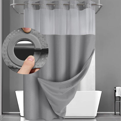 📢📢49% OFF !! ⏰Waffle Pattern Shower Curtain