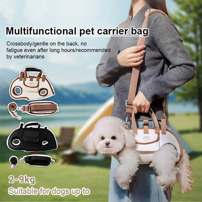 🐾 LIMITED-TIME 49% OFF! 🎒 Portable Breathable Pet Carrier Sling & Backpack – 2-in-1, Padded Strap, Adjustable 🚶