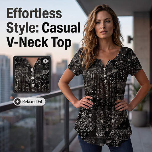 🔥Last Day 49% OFF -Women's Casual V-Neck Top