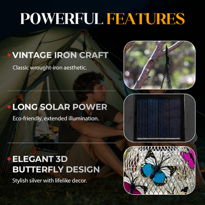 🔥Last Day 49% OFF -Iron Art Solar Hanging Light