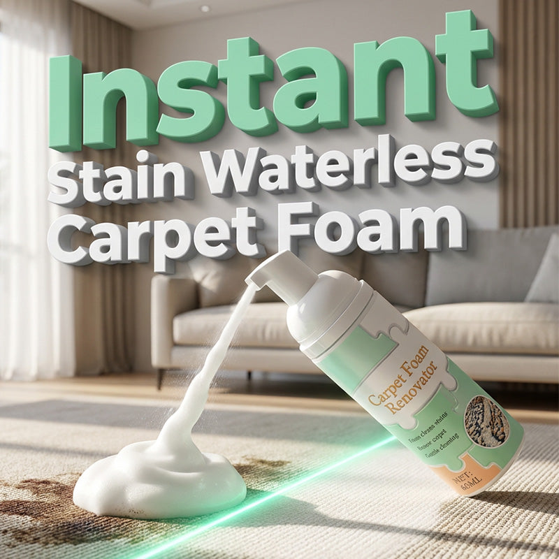 🔥Waterless Carpet Foam Stain Remover with Towel