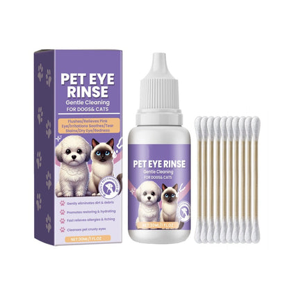 🔥Hot Sale 50% OFF🔥 Gentle Pet Eye Rinse for Dogs & Cats – Alcohol-Free, Flushes Debris, 150ml 🐶