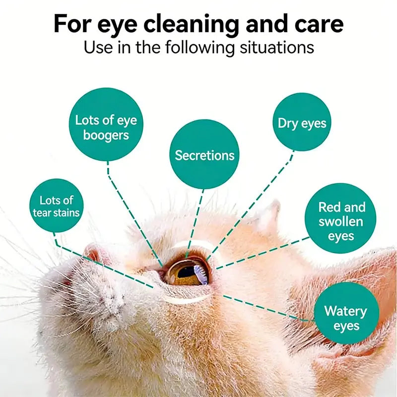 🔥Hot Sale 50% OFF🔥 Gentle Pet Eye Rinse for Dogs & Cats – Alcohol-Free, Flushes Debris, 150ml 🐶