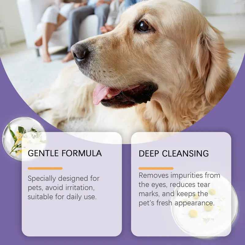 🔥Hot Sale 50% OFF🔥 Gentle Pet Eye Rinse for Dogs & Cats – Alcohol-Free, Flushes Debris, 150ml 🐶