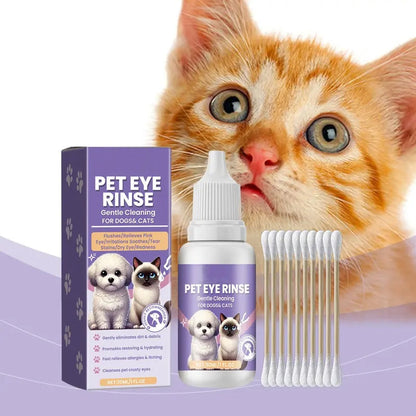 🔥Hot Sale 50% OFF🔥 Gentle Pet Eye Rinse for Dogs & Cats – Alcohol-Free, Flushes Debris, 150ml 🐶