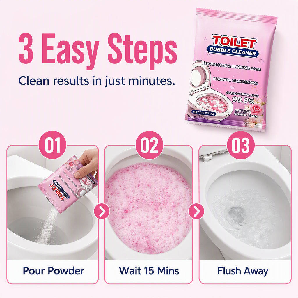 Toilet cleaning powder