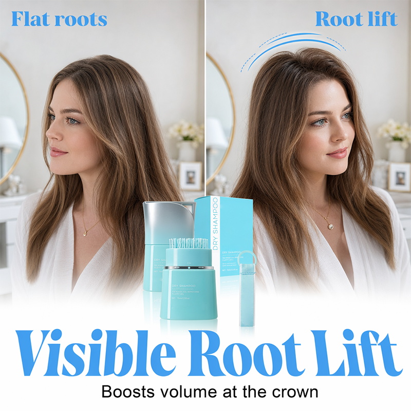 No-Rinse Dry Shampoo Gel with Built-In Comb