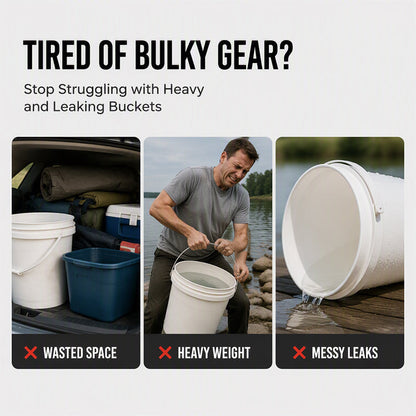 📢📢50% OFF !! ⏰Portable Folding Bucket for Outdoor Camping and Fishing