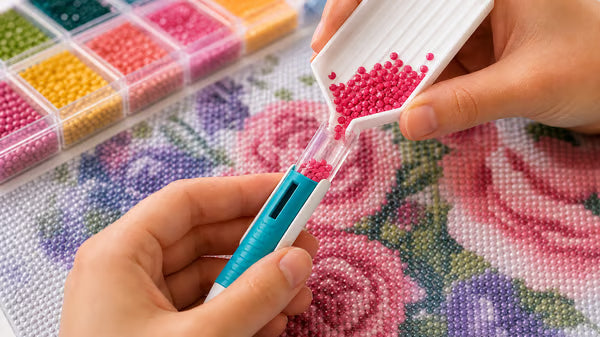 ❄️Summer Sale: 55% off! 💎Automatic diamond painting applicator pen – Place stones faster without constant wax refills.