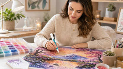 ❄️Summer Sale: 55% off! 💎Automatic diamond painting applicator pen – Place stones faster without constant wax refills.