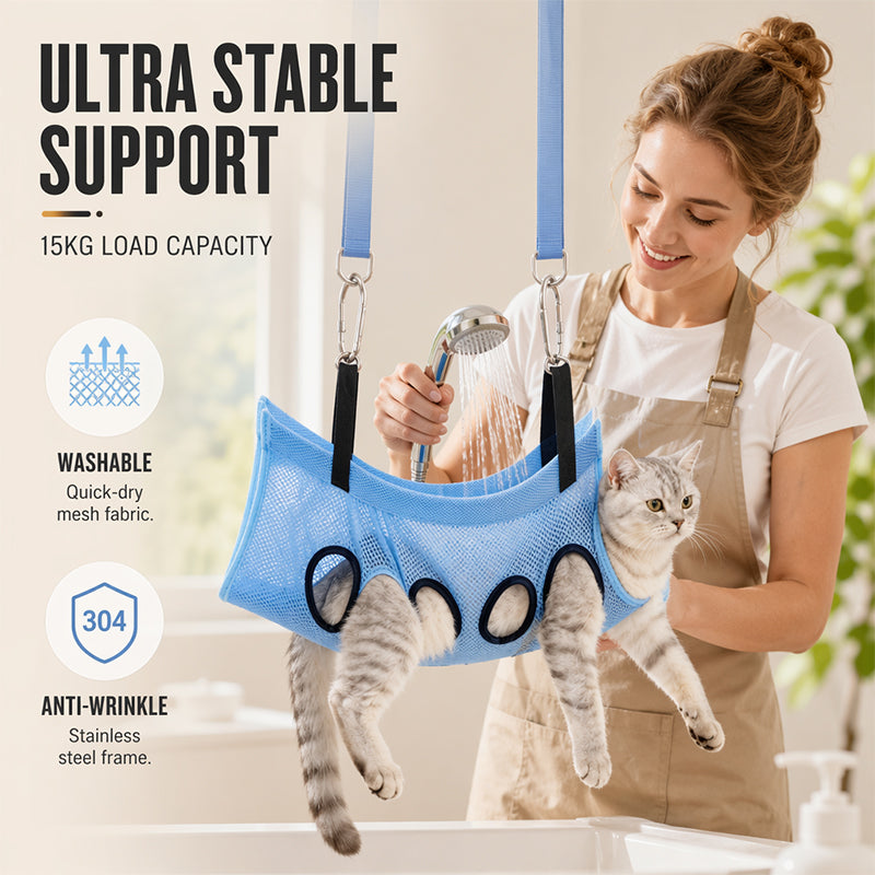 ⏳Limited-time 50% off🛋️2-in-1 Foldable Pet Grooming Bed & Pet-Assisted Bathing Bed🐱🐶