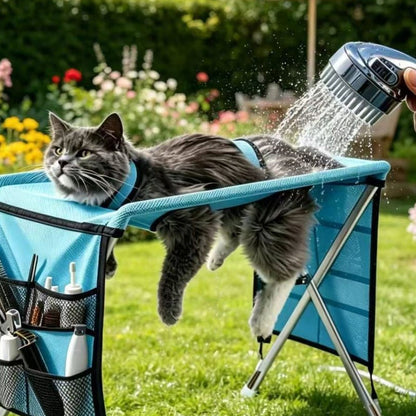 ⏳Limited-time 50% off🛋️2-in-1 Foldable Pet Grooming Bed & Pet-Assisted Bathing Bed🐱🐶