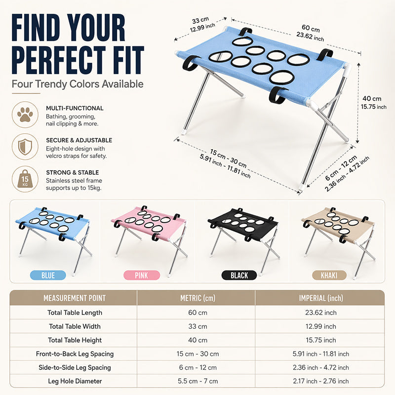 ⏳Limited-time 50% off🛋️2-in-1 Foldable Pet Grooming Bed & Pet-Assisted Bathing Bed🐱🐶