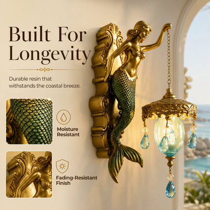 🕯️🌊 50% OFF! Vintage Mermaid Wall Sconce – For Indoor and Outdoor Use