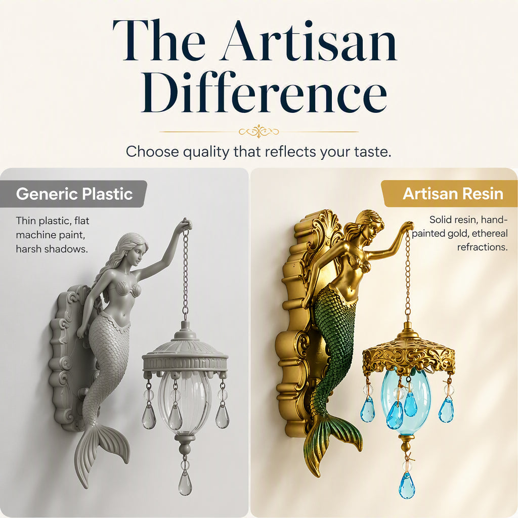 🕯️🌊 50% OFF! Vintage Mermaid Wall Sconce – For Indoor and Outdoor Use