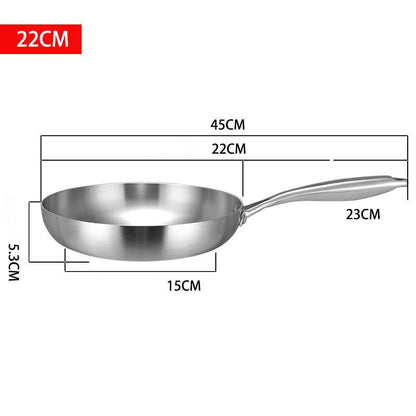 Hand-hammered, uncoated non-stick frying pan 🍳