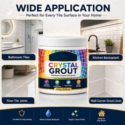 🥳2026 HOT SALE🥳💞50K+ SOLD!🛁💧 50% OFF! Mould‑Proof Tile Grout – Waterproof, stain‑resistant & crack‑proof🌟💪