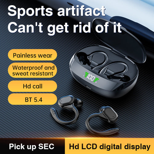 ⏳🔥LIMITED-TIME 50% OFF! ⏰Ear-Hook AI Translation Bluetooth Earphones