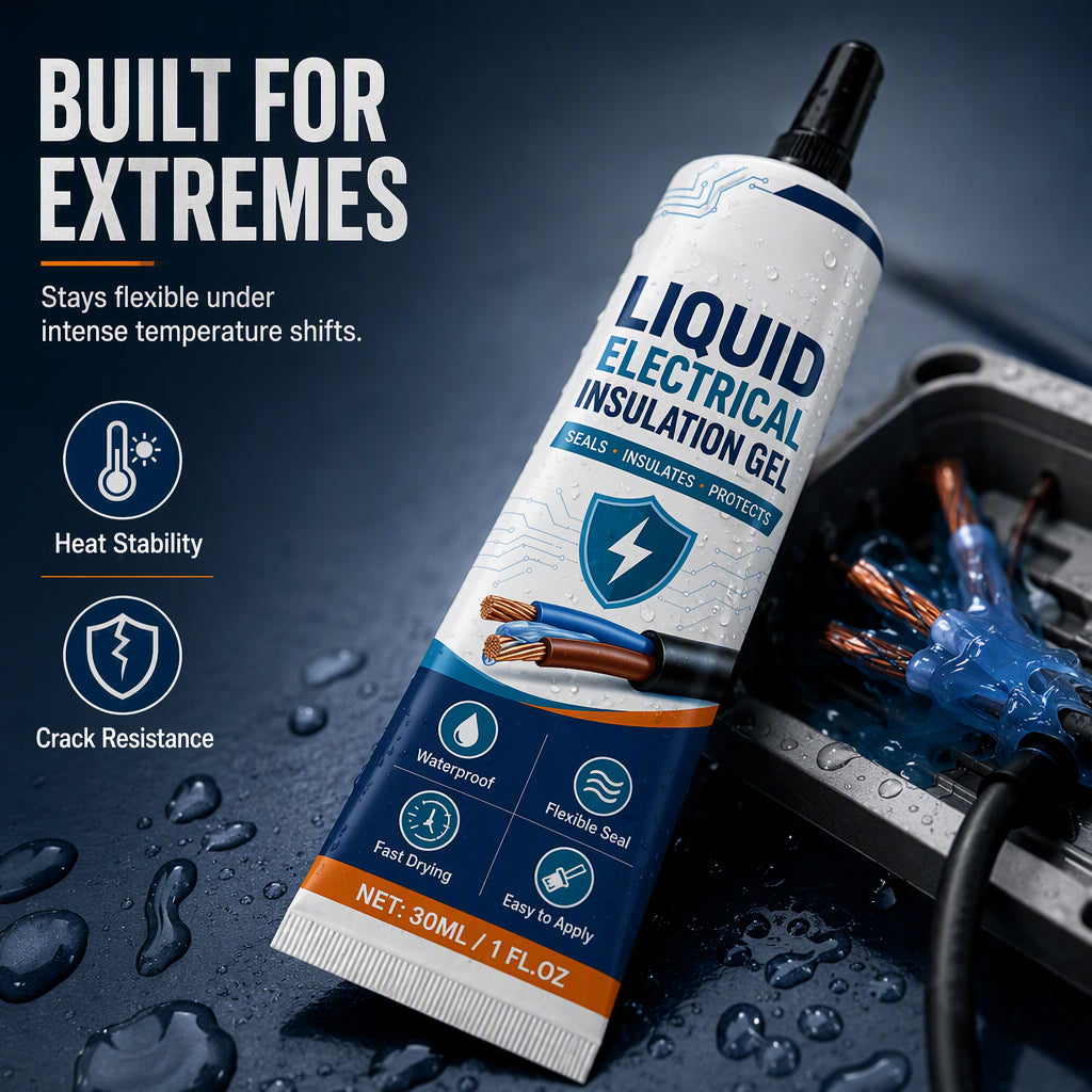 🔥Liquid Electrical Insulation Gel, Helps Seal & Insulate Joints, IP68, for Indoor & Outdoor 🔌