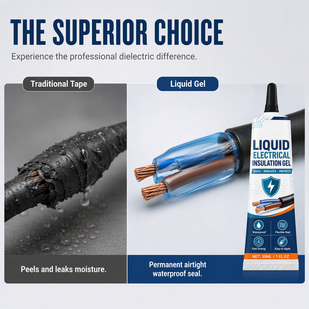 🔥Liquid Electrical Insulation Gel, Helps Seal & Insulate Joints, IP68, for Indoor & Outdoor 🔌