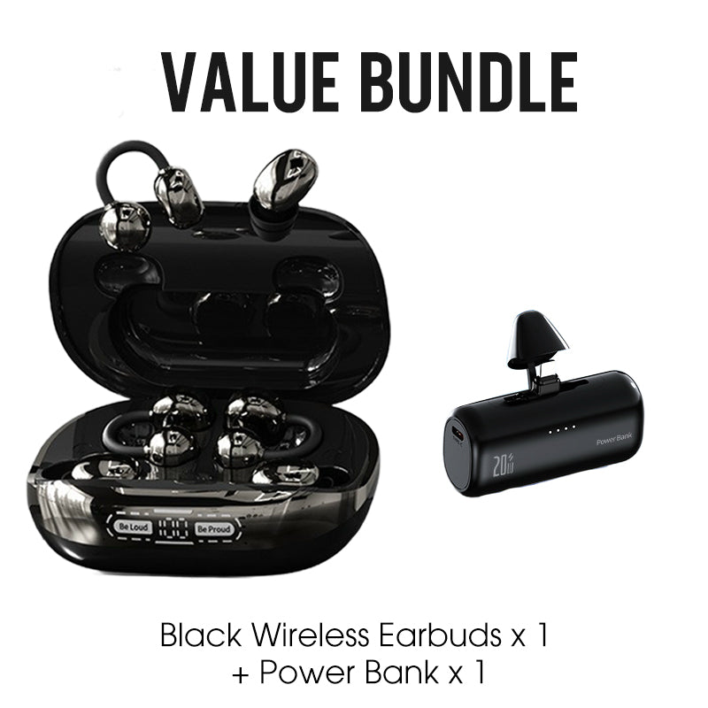 ⏳Time-Limited Special⏰Bluetooth 6.0 Earbuds – 96H Playtime, 2-in-1 Design & AI Noise Reduction 🎵