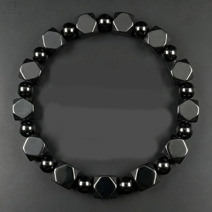 Vintage style bracelet with round synthetic stones