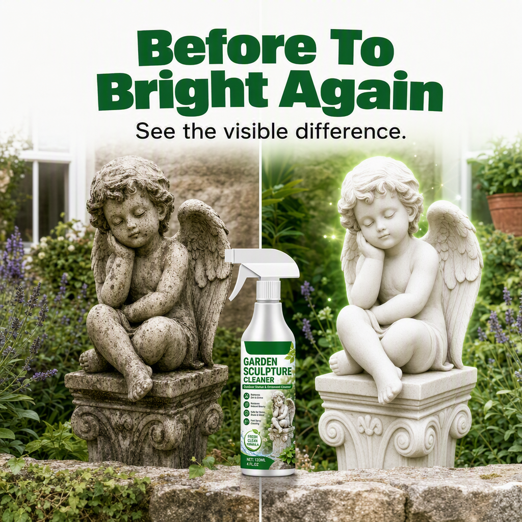 🥳2026 HOT SALE🥳💞50K+ SOLD!🧼Powerful Garden Sculpture Cleaner Spray