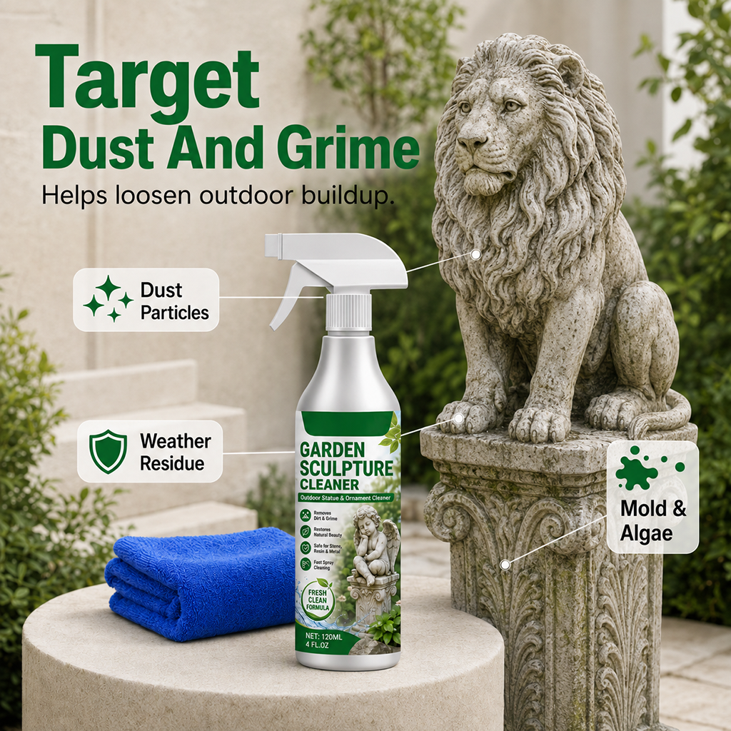 🥳2026 HOT SALE🥳💞50K+ SOLD!🧼Powerful Garden Sculpture Cleaner Spray