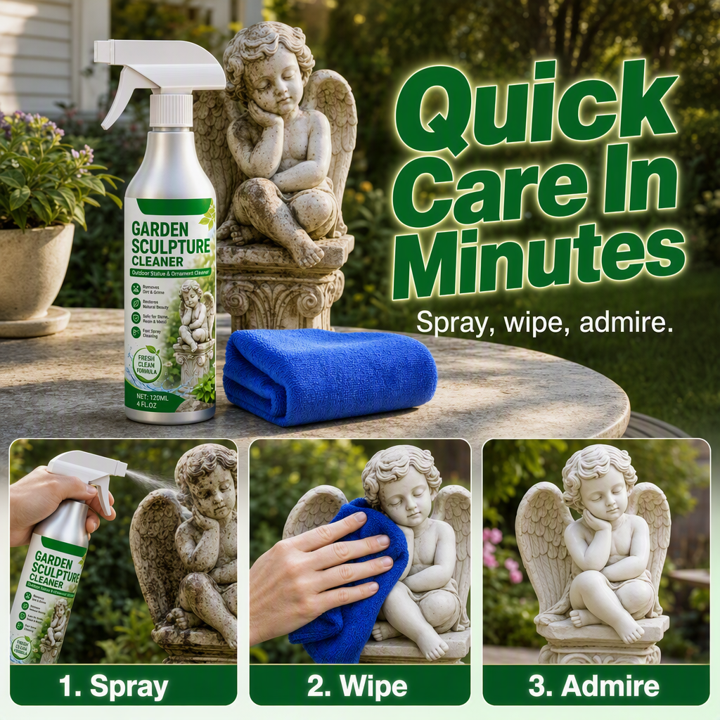 🥳2026 HOT SALE🥳💞50K+ SOLD!🧼Powerful Garden Sculpture Cleaner Spray