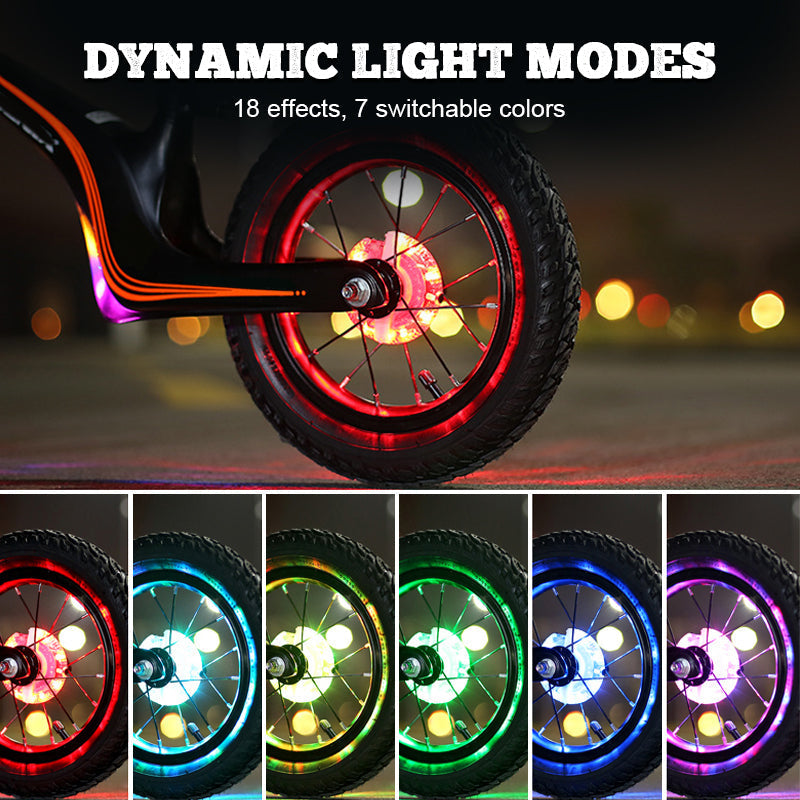 Colorful Bike Wheel Hub Light