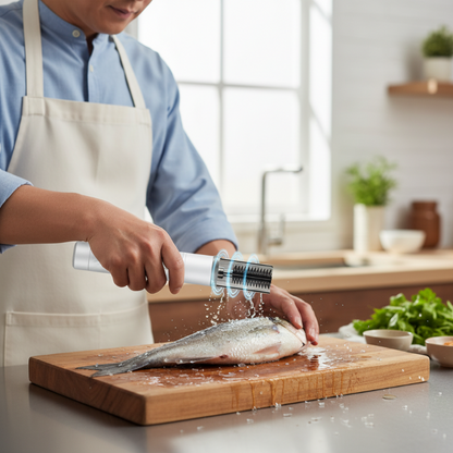 ✨ Rechargeable Fish Scaler — Fast, Skin-Friendly & Waterproof ⚡