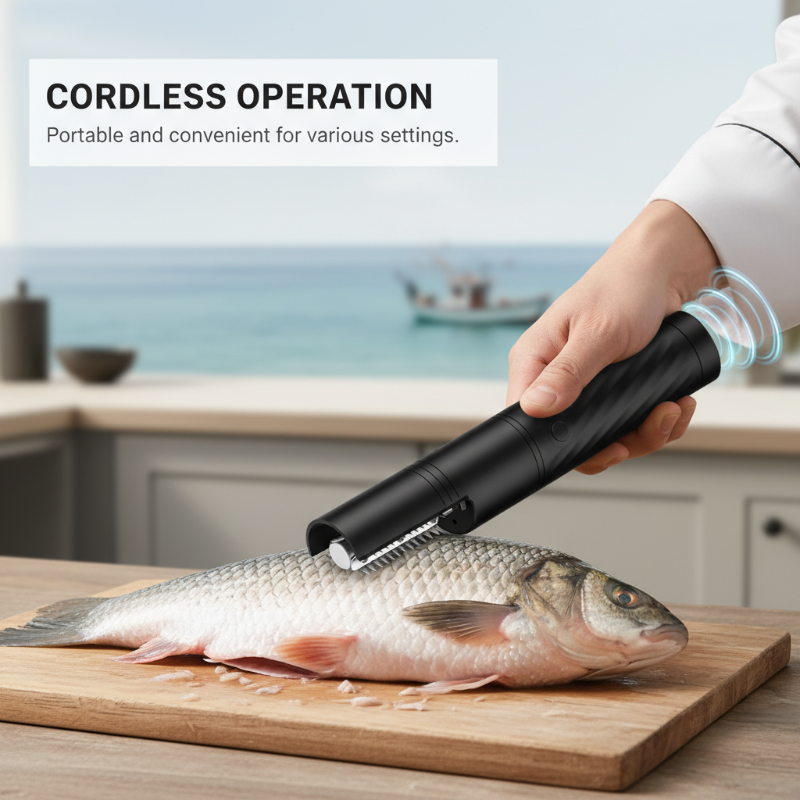 ✨ Rechargeable Fish Scaler — Fast, Skin-Friendly & Waterproof ⚡