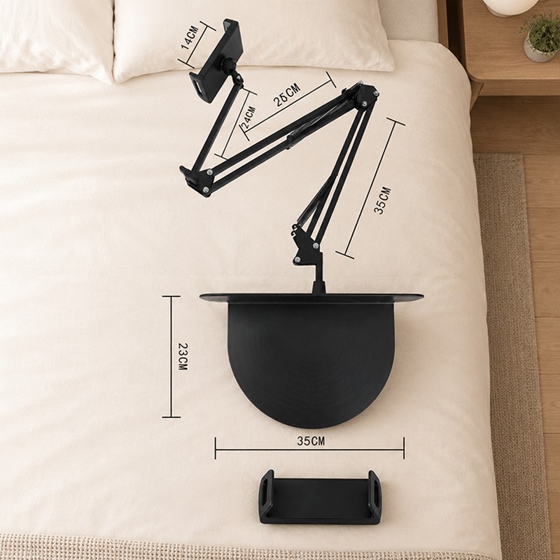⏳Time-Limited Special⏰Watch in Bed, Hands-Free – Magnetic Tablet Stand with Hidden Mattress Base. No Shaking, No Drilling.