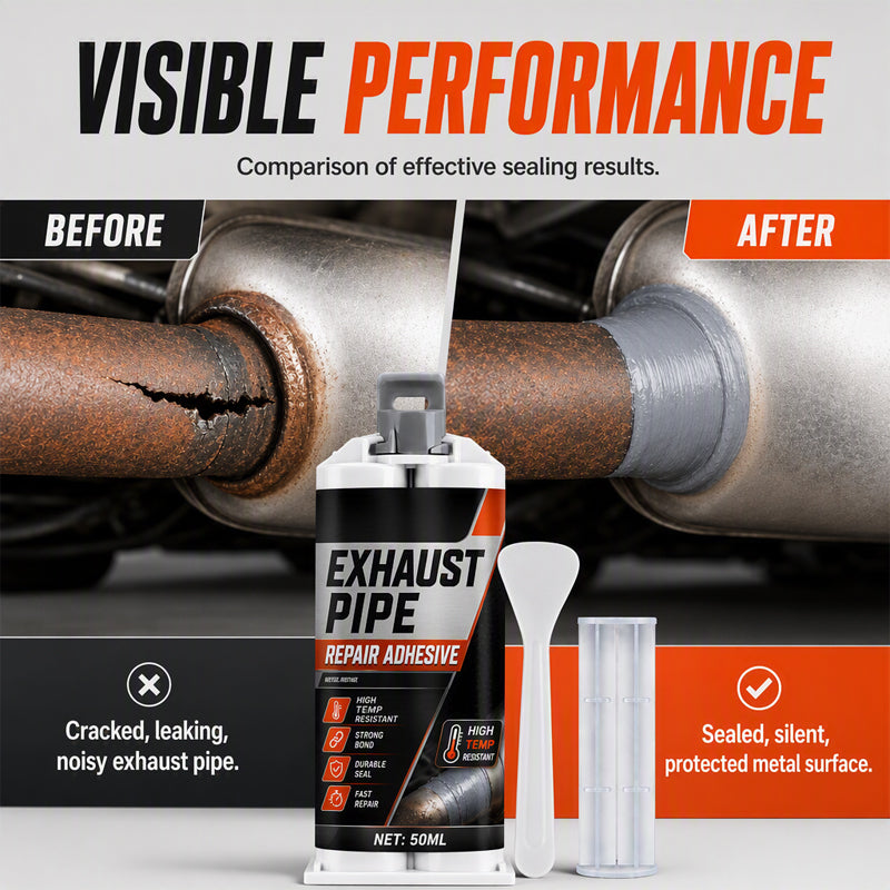 🔥 High Temp Exhaust Pipe Repair Glue – 50ml Muffler Sealant