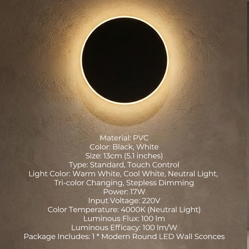 Modern Round LED Wall Sconces
