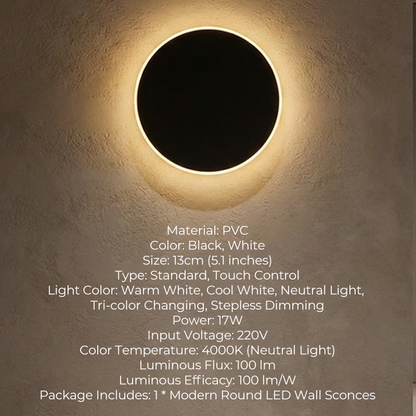Modern Round LED Wall Sconces