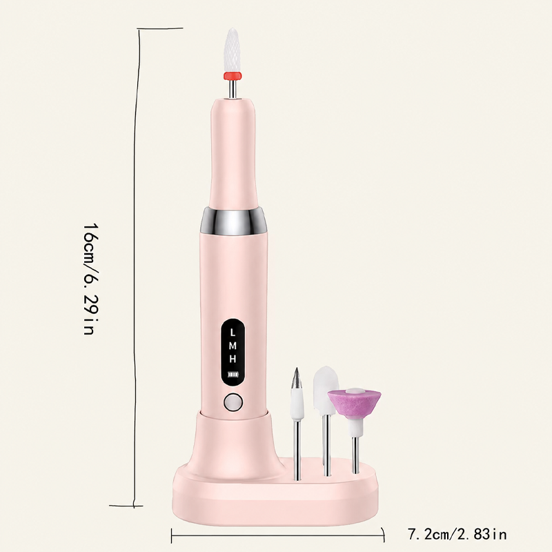 💅 Salon-Grade Manicures, No Wires Attached – Cordless Nail Drill with Charging Dock.