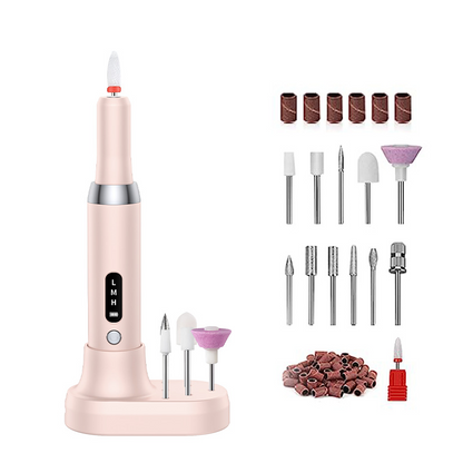 💅 Salon-Grade Manicures, No Wires Attached – Cordless Nail Drill with Charging Dock.