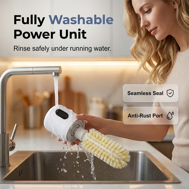 Electric Rotary Cup Brush with Suction Base